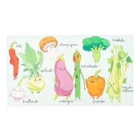 Полотенце "Этель" Веселые овощи 40х73 см, 100% хлопок, саржа 190 гр/м2 Полотенце "Этель" Веселые овощи 40х73 см, 100% хлопок, саржа 190 гр/м2