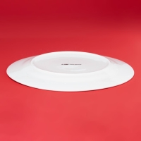 Тарелка новогодняя Доляна «Московский мишка», d=25,5 см, фарфор, цвет белый Тарелка новогодняя Доляна «Московский мишка», d=25,5 см, фарфор, цвет белый