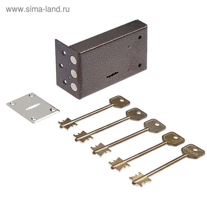 Замок накладной Замок накладной "Сенат" ЗНС-5 (136) Соболь, б/о, 5 ключей