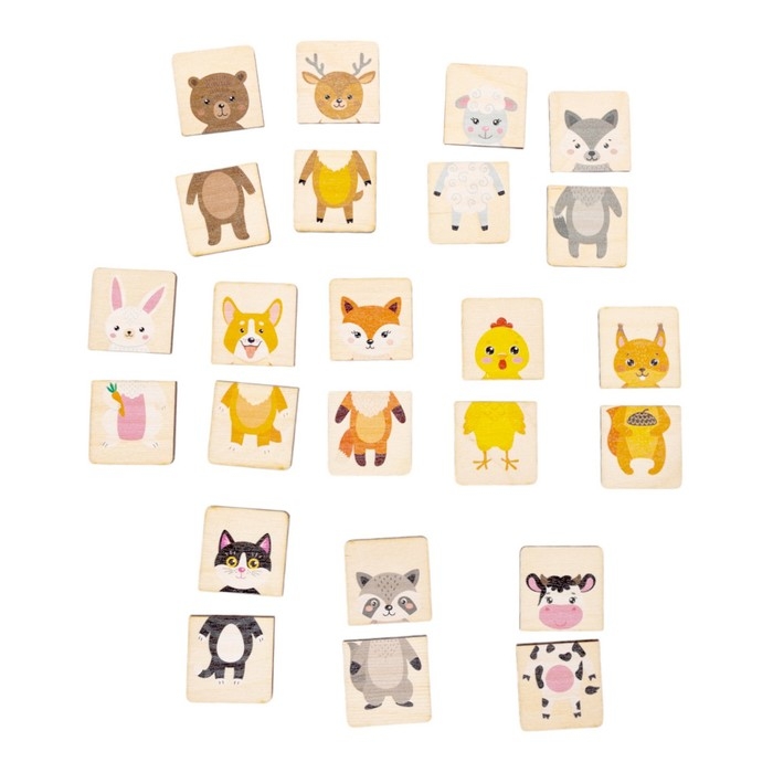 Пазлы из дерева «Половинки. Животные» Пазлы из дерева «Половинки. Животные»
