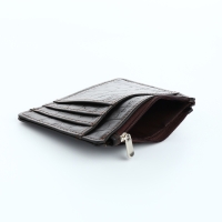 Визитница кожаная, TEXTURA, 8 карт, цвет коричневый