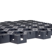 Решётка газонная, 68 &times; 41 &times; 3,3 см, класс нагрузки С250 до 25 т., чёрная