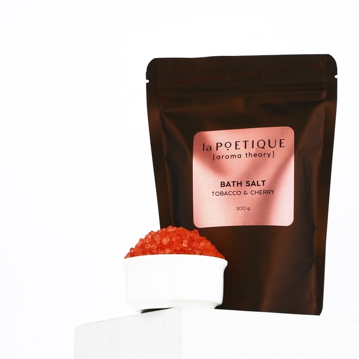 Соль для ванны, 300 г, аромат табака и вишни, LA POETIQUE Соль для ванны, 300 г, аромат табака и вишни, LA POETIQUE