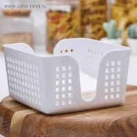 Салфетница &laquo;Лофт&raquo;, 15&times;15 см, цвет белый