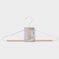 Плечики - вешалка для одежды LaDо́m Laconique, 42,5&times;19,5&times;1 см, цвет белый