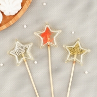 Силиконовый молд для леденцов и шоколада &laquo;Погремушка Звезды&raquo;, цвет прозрачный