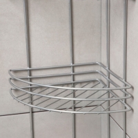 Полка угловая 4-х ярусная, 27&times;21&times;69 см, цвет хром