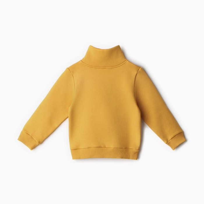 Свитшот детский НАЧЕС, цвет горчичный, рост 116 см