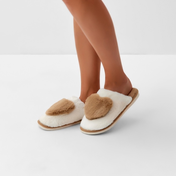 Тапочки женские размер 40-41, цвет бежевый Тапочки женские размер 40-41, цвет бежевый