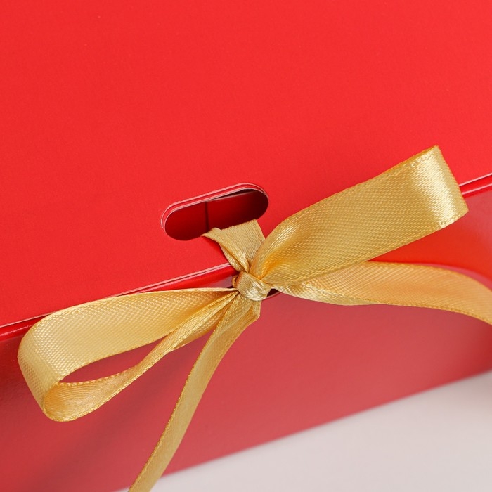 Коробка подарочная новогодняя складная «С новым годом», тиснение, красный, 16.5 х 12.5 х 5 см, Новый год Коробка подарочная новогодняя складная «С новым годом», тиснение, красный, 16.5 х 12.5 х 5 см, Новый год