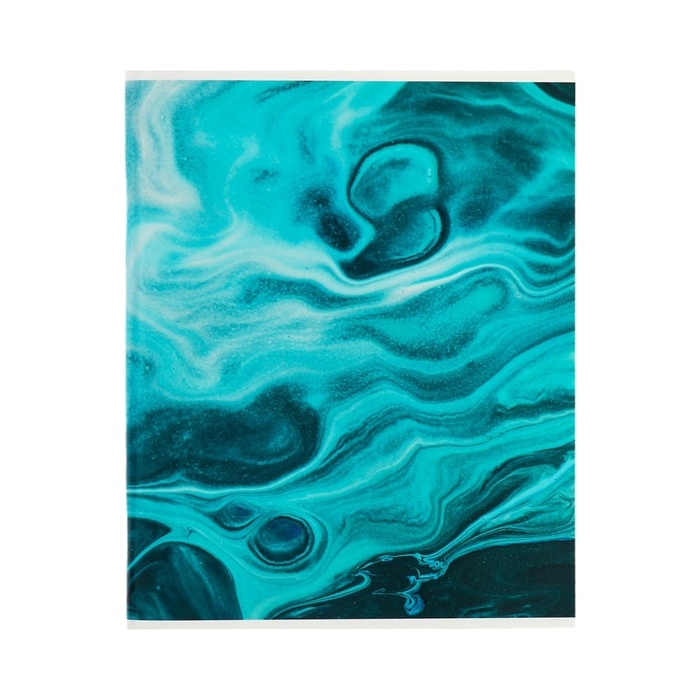 Тетрадь 96 листов в клетку Calligrata Тетрадь 96 листов в клетку Calligrata "Мрамор синий", обложка мелованный картон, глянцевая ламинация, блок офсет МИКС