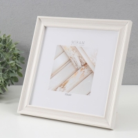 Фоторамка пластик "МИРАМ" 20х20 см, 642461-22, слоновая кость (пластиковый экран)