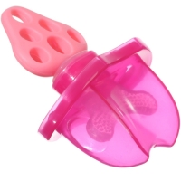 Прорезыватель силиконовый &laquo;Для передних зубов&raquo;, цвет розовый, с колпачком, двусторонний, Крошка Я