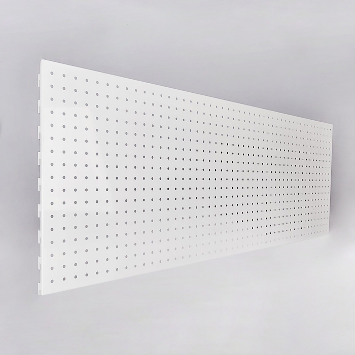 Панель для стеллажа, 35&times;101 см, перфорированная, шаг 2,5 см, цвет белый