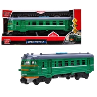 Модель локомотива поезда &laquo;Электричка&raquo;, свет, звук, 30 см, 4 кнопки, инерция