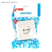 Розетка Smartbuy "Венера", 10 А, одноместная, скрытая, без з/к, керамика, белая Розетка Smartbuy "Венера", 10 А, одноместная, скрытая, без з/к, керамика, белая