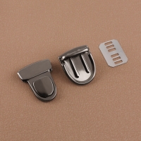 Застёжка для сумки, 4 × 3 см, цвет чёрный никель Застёжка для сумки, 4 × 3 см, цвет чёрный никель