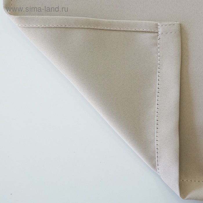 Штора портьерная Witerra Матовый 135х260см, бежевый, блэкаут, пэ100% Штора портьерная Witerra Матовый 135х260см, бежевый, блэкаут, пэ100%