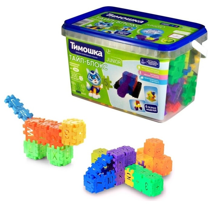 Конструктор «Тайл-блокс», 100 деталей Конструктор «Тайл-блокс», 100 деталей