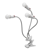 Настольная лампа "Синди трио" 3х15Вт Е27 белый 8х12х45см Настольная лампа "Синди трио" 3х15Вт Е27 белый 8х12х45см