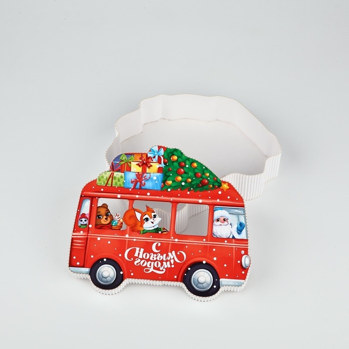 Коробка подарочная &laquo;Весёлая компания&raquo;, 21 х 18 х 5 см, Новый год