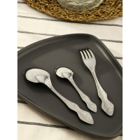 Набор столовых приборов &laquo;Тройка&raquo;, 18 предметов, картонная коробка, цвет серебряный