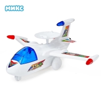 Игрушка заводная на верёвочке &laquo;Самолёт&raquo;, световые эффекты, МИКС