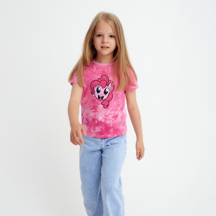 Футболка для девочки &laquo;Пинки Пай&raquo;, My Little Pony, &laquo;Тай-дай&raquo;, рост 98-104 см