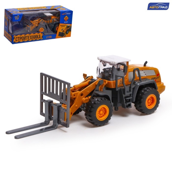 Погрузчик металлический &laquo;Стройтехника&raquo;, подвижные детали, с элементами из пластика