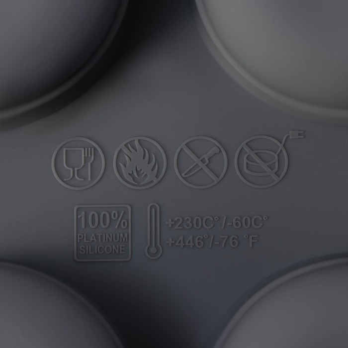 Форма для выпечки и муссовых десертов KONFINETTA «Паутина», силикон, 29,5×17,5×2,5 см, 12 ячеек (4,2×2,5 см), цвет серый Форма для выпечки и муссовых десертов KONFINETTA «Паутина», силикон, 29,5×17,5×2,5 см, 12 ячеек (4,2×2,5 см), цвет серый