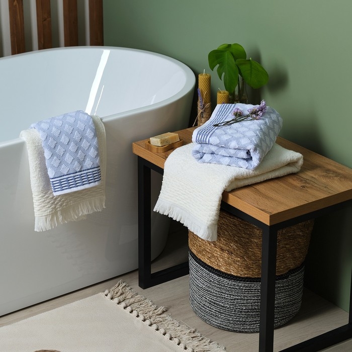 Полотенце махровое Love Life &laquo;Аморе&raquo; 50х90 см, белый, 100% хл, 450 гр/м2