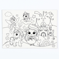 Магнит-раскраска многоразовая «Принцесса и сказочные Единорожки», 14,8 × 21 см Магнит-раскраска многоразовая «Принцесса и сказочные Единорожки», 14,8 × 21 см