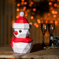 Новогодний набор для создания полигональной фигуры «Новый год: Снеговик» Новогодний набор для создания полигональной фигуры «Новый год: Снеговик»