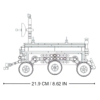 Конструктор луноход Sluban Механо, на радиоуправлении, 372 детали, 6+ Конструктор луноход Sluban Механо, на радиоуправлении, 372 детали, 6+