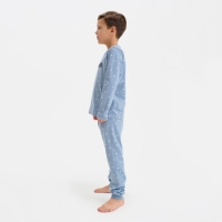 Пижама детская для мальчика KAFTAN Brother, р.30 (98-104), серо-голубой Пижама детская для мальчика KAFTAN Brother, р.30 (98-104), серо-голубой