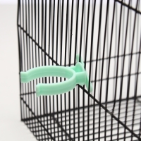 Поилка для грызунов, 60 мл, прозрачная с зелёным креплением Поилка для грызунов, 60 мл, прозрачная с зелёным креплением