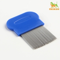 Расческа-гребешок с длинными зубьями, 8 х 5,5 см, синяя Расческа-гребешок с длинными зубьями, 8 х 5,5 см, синяя