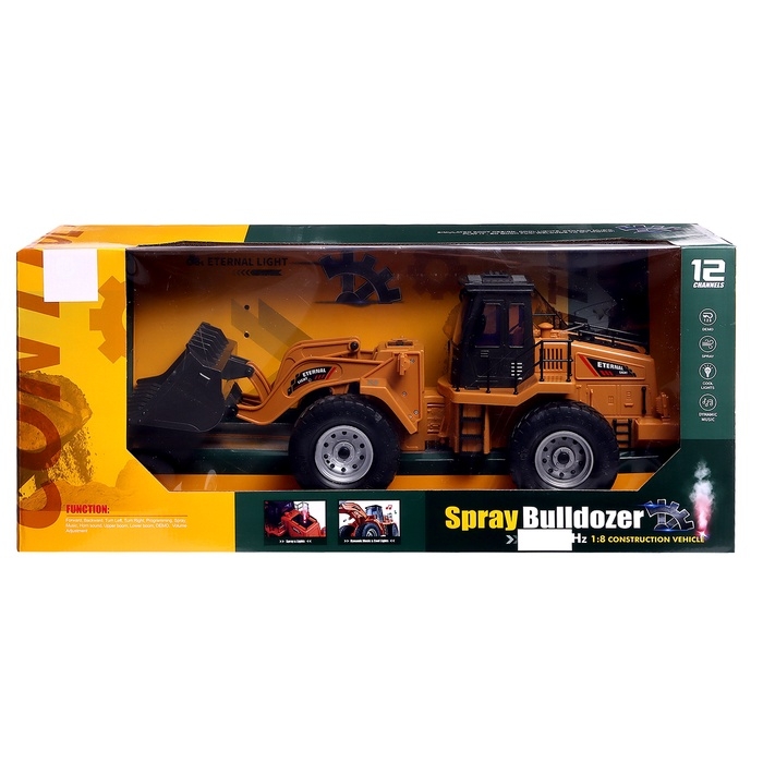Машинка радиоуправляемая &laquo;Стройка&raquo;, погрузчик, аккумулятор, световые, звуковые и дымовые эффекты
