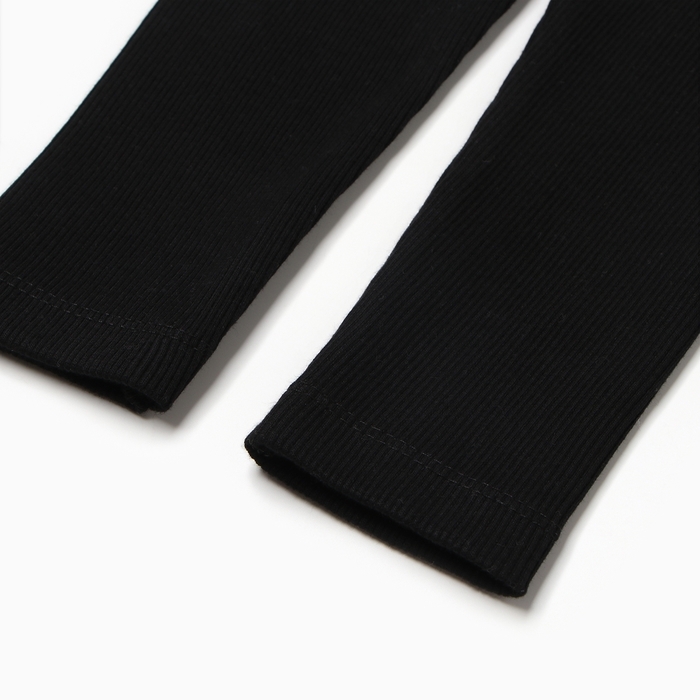 Лосины для девочки, цвет чёрный, рост 104 см