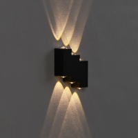 Светильник фасадный «Луч», FSD-011, 6 Вт, 3000К, 3 луча, IP65, 220 В, металл, черный Светильник фасадный «Луч», FSD-011, 6 Вт, 3000К, 3 луча, IP65, 220 В, металл, черный