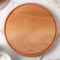 Доска для пиццы Доляна, d=34 см, массив бука Доска для пиццы Доляна, d=34 см, массив бука