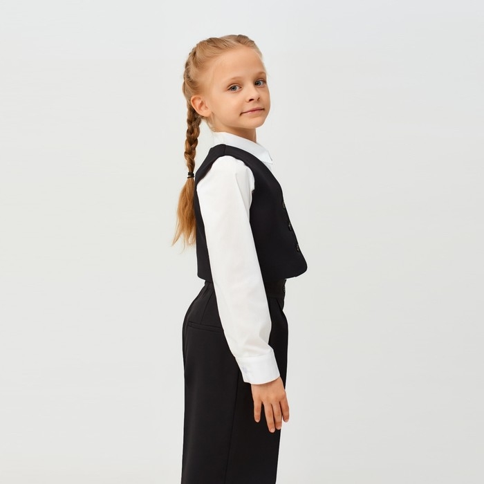 Жилет для девочки MINAKU, цвет чёрный, рост 158 см