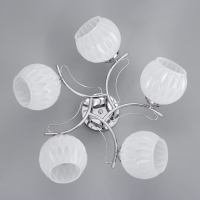 Люстра "Селена" 5х40Вт Е27 Хром 52х52х21см Люстра "Селена" 5х40Вт Е27 Хром 52х52х21см