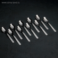 Ложка детская чайная «Колобок», толщина 1,5 мм, цвет серебряный Ложка детская чайная «Колобок», толщина 1,5 мм, цвет серебряный