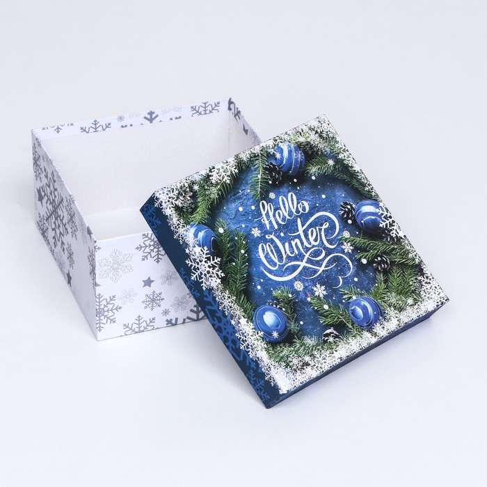 Коробка квадратная "Чудес в Новом Году!" , 19 &times; 19 &times; 10 см