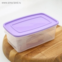 Контейнер для продуктов &laquo;Каскад&raquo;, 1 л, прозрачный, крышка микс