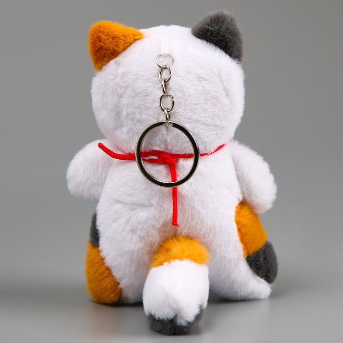 Мягкая игрушка «Котик» на брелоке, 14 см, цвет белый Мягкая игрушка «Котик» на брелоке, 14 см, цвет белый