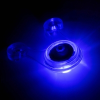 Фонарь велосипедный задний "Мастер К", 1 диод, 3 режима, CR2032, синий