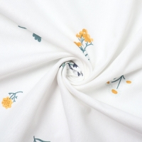 Комплект штор для кухни с подхватами Этель "Полевые цветочки", 150х180 см - 2 шт,  рогожка 176 г/м2