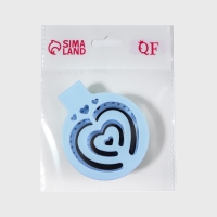 Расчёска массажная, складная, с зеркалом, d = 6,6 см, цвет голубой Расчёска массажная, складная, с зеркалом, d = 6,6 см, цвет голубой